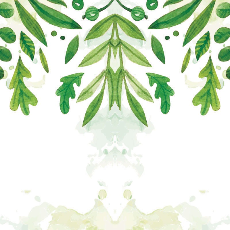 Malowane liście - osłona balkonowa, tarasowa