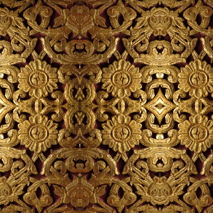 Złoty ornament - osłona balkonowa, tarasowa