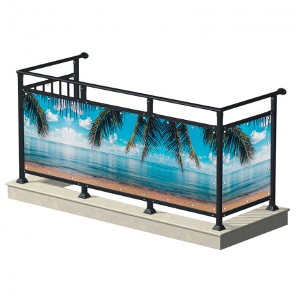 Tropikalna plaża - osłona balkonowa, tarasowa