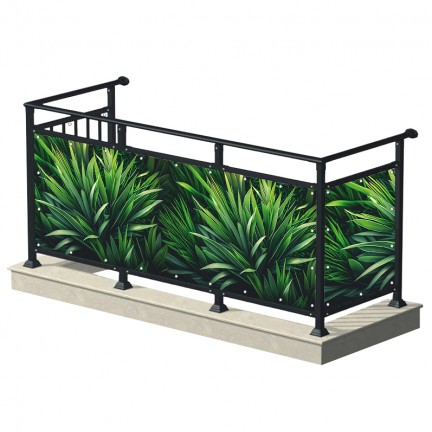 Tropikalny trawa - osłona balkonowa, tarasowa
