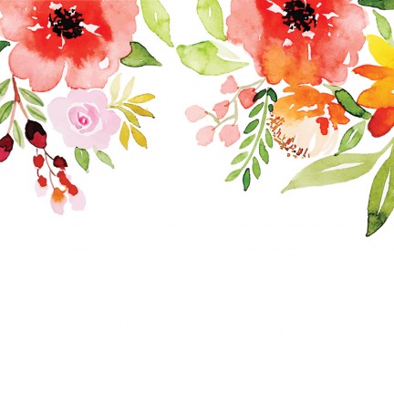 Kwiaty malowane - osłona balkonowa, tarasowa
